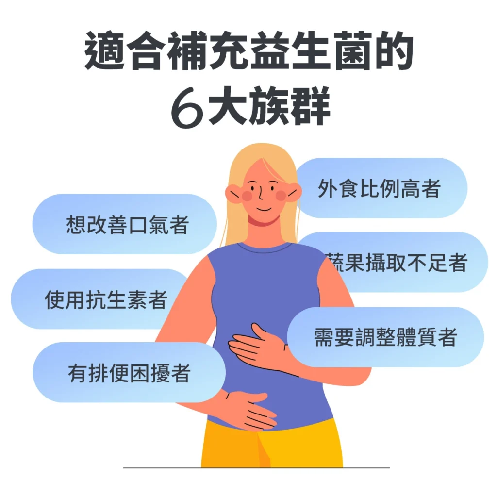 適合補充益生菌的6大族群